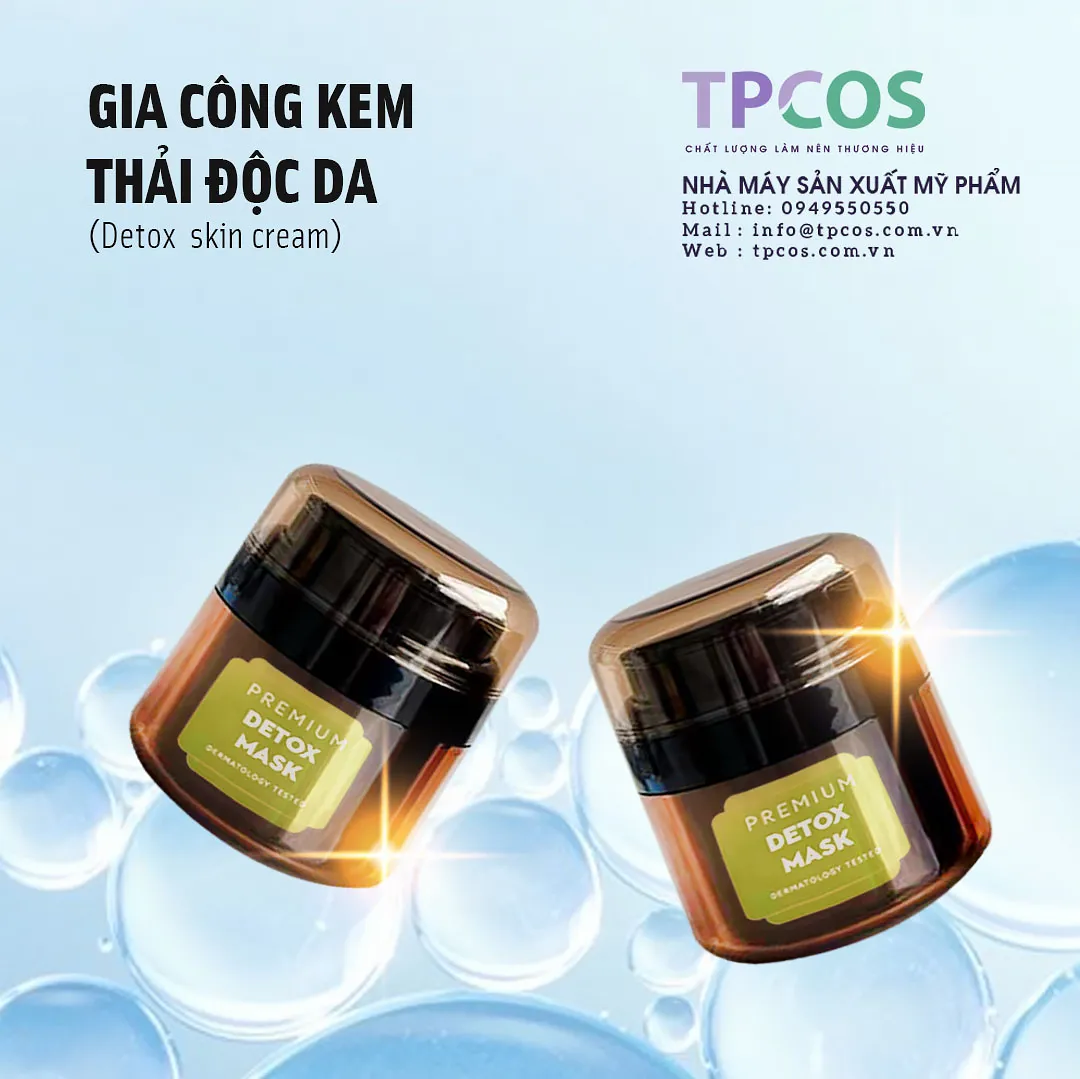 GIA CÔNG KEM THẢI ĐỘC DA